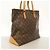 Borsa Cabas Mezzo Monogram Louis Vuitton Marrone - vista 2