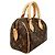 Borsa Louis Vuitton Monogram Speedy Bandoulière 20 Marrone - vista 2