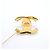 Spilla Chanel placcata oro con strass D'oro - vista 6