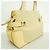 Borsa Salvatore Ferragamo Gancini Canvas Beige - vista 2