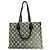 Borsa Tote Louis Vuitton Monogram Jacquard Denim OnTheGo MM Marrone Nero