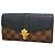 Louis Vuitton Damier Portefeuille Clapton Long Wallet Nero Damier ebene