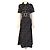 Chanel Kleid mit All-Over-Logo-Print und Gürtel Schwarz Mehrfarben - Ansicht 2