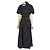Chanel Kleid mit All-Over-Logo-Print und Gürtel Schwarz Mehrfarben - Ansicht 4