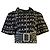 Chanel Kleid mit All-Over-Logo-Print und Gürtel Schwarz Mehrfarben - Ansicht 5
