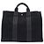 Hermès Black Canvas Fourre Tout MM Nero