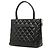 Borsa Tote Chanel Black Caviar Medallion Nero - vista 2