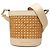 Bulgari Borsa a secchiello Bvlgari Serpenti Forever in vimini beige e vitello
