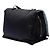 Etiquette Borsa Satchel Prada in Tessuto Nero con Etichetta - vista 2