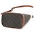 Céline Borsa a secchiello Celine Small Triomphe in tela rivestita marrone Marrone scuro - vista 3