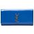 Clutch Saint Laurent Blue Grain De Poudre Monogram Cassandre