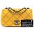Chanel Yellow CC Iridescent Calfskin Diamond Stitch Flap Giallo Senape - vista 7