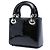 Dior Mini Lady Dior in pelle verniciata nera Nero - vista 2
