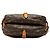 Louis Vuitton Brown Monogram Saumur 25 Marrone - vista 3