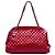 Borsa Bowling Chanel Just Mademoiselle in vernice matelassé rossa Maxi