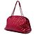 Borsa Bowling Chanel Just Mademoiselle in vernice matelassé rossa Maxi - vista 2