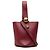 Mini borsa a secchiello LOEWE in pelle di vitello martellata rossa Rosso Bordò