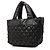 Borsa tote Chanel Coco Cocoon piccola in nylon matelassé nero - vista 2
