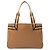 Borsa a mano Gucci in pelle di vitello marrone con fascia Web Cammello