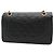 Chanel Black Small Classic Lambskin Double Flap Nero - vista 2