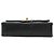 Chanel Black Small Classic Lambskin Double Flap Nero - vista 3