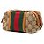 Necessaire Gucci in tela GG beige con banda Web - vista 2