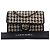 Chanel Beige CC Woven Lambskin and Viscose Houndstooth Single Flap - vista 15
