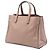 Borsa Tote Prada Brown Saffiano Soft Triple Pocket Marrone Carne - vista 2