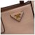 Borsa Tote Prada Brown Saffiano Soft Triple Pocket Marrone Carne - vista 5