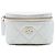 Chanel White CC Quilted Lambskin Arm-Geldbeutel Weiß Roh