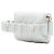 Chanel White CC Quilted Lambskin Arm-Geldbeutel Weiß Roh - Ansicht 2