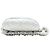 Chanel White CC Quilted Lambskin Arm-Geldbeutel Weiß Roh - Ansicht 3