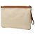 Clutch Gucci in tela beige con logo - vista 2