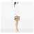 Clutch Gucci in tela beige con logo - vista 6