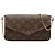 Louis Vuitton Brown Monogram Pochette Felicie Marrone