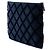 Clutch Chanel Blue Large Quilted Velvet O Case Blu navy - vista 2