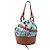 Borsa a secchiello LOEWE Blue Paulas Ibiza Small in tela con stampa sirena e coulisse Blu chiaro