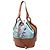 Borsa a secchiello LOEWE Blue Paulas Ibiza Small in tela con stampa sirena e coulisse Blu chiaro - vista 2