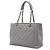 Chanel Gray Caviar Grand Shopping Tote Marrone - vista 2