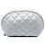 Neceser Chanel Reissue 2.55 de piel de cordero acolchada plateada Plata