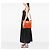 Borsa Tote convertible aperta Prada Orange Vitello Daino con tasca frontale Arancione - vista 6