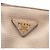 Borsa Tote Aperta Convertibile Prada Beige Vitello Daino - vista 5