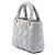 Dior Gray Mini Velvet Cannage Lady Dior Marrone - vista 2