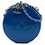Borsa Chanel Blue CC Patent Round As Earth Bag