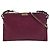 Borsa a tracolla Peyton in pelle goffrata a quadri rossa Burberry Rosso Bordò