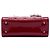 Dior Red Small Patent Cannage Lady Dior Rosso Bordò - vista 3