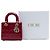 Dior Red Small Patent Cannage Lady Dior Rosso Bordò - vista 7