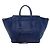 Céline Celine Blue Medium Grained Calfskin Phantom Luggage Tote