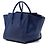Céline Celine Blue Medium Grained Calfskin Phantom Luggage Tote - vista 2