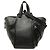 LOEWE Hammock Satchel aus Leder, Schwarz, Medium